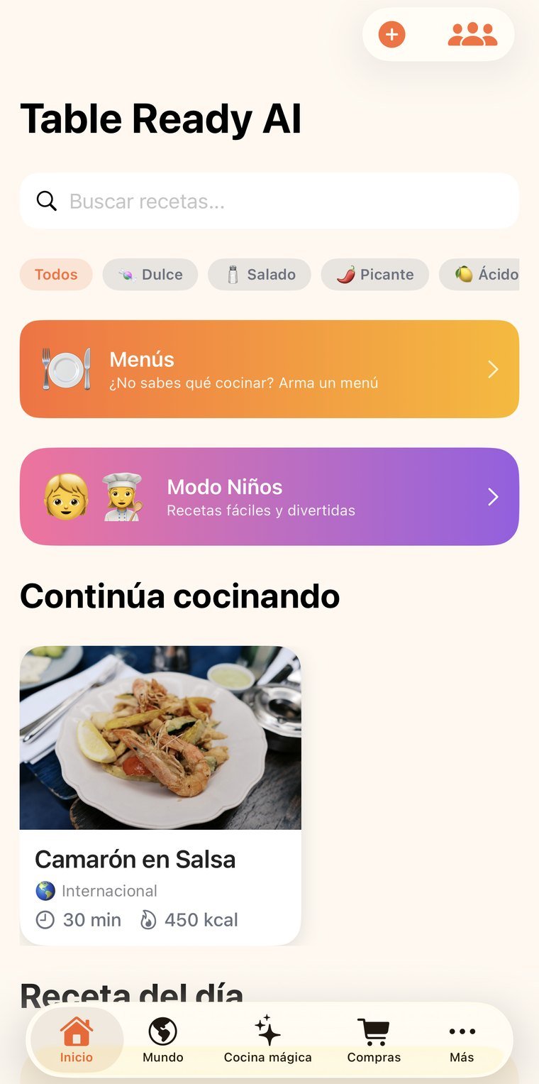Menus, kids mode and what you left cooking
