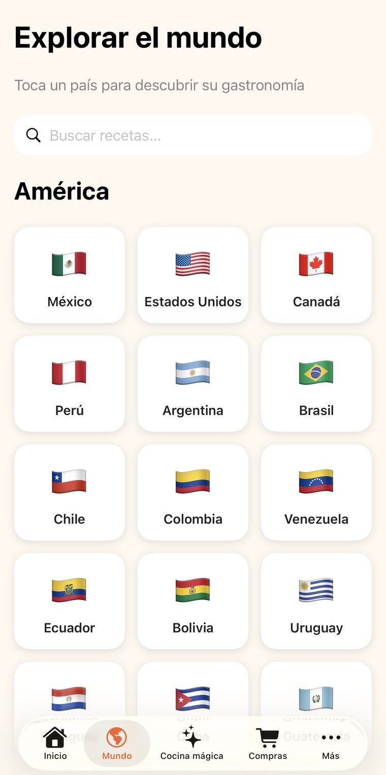 Explore each country's cooking